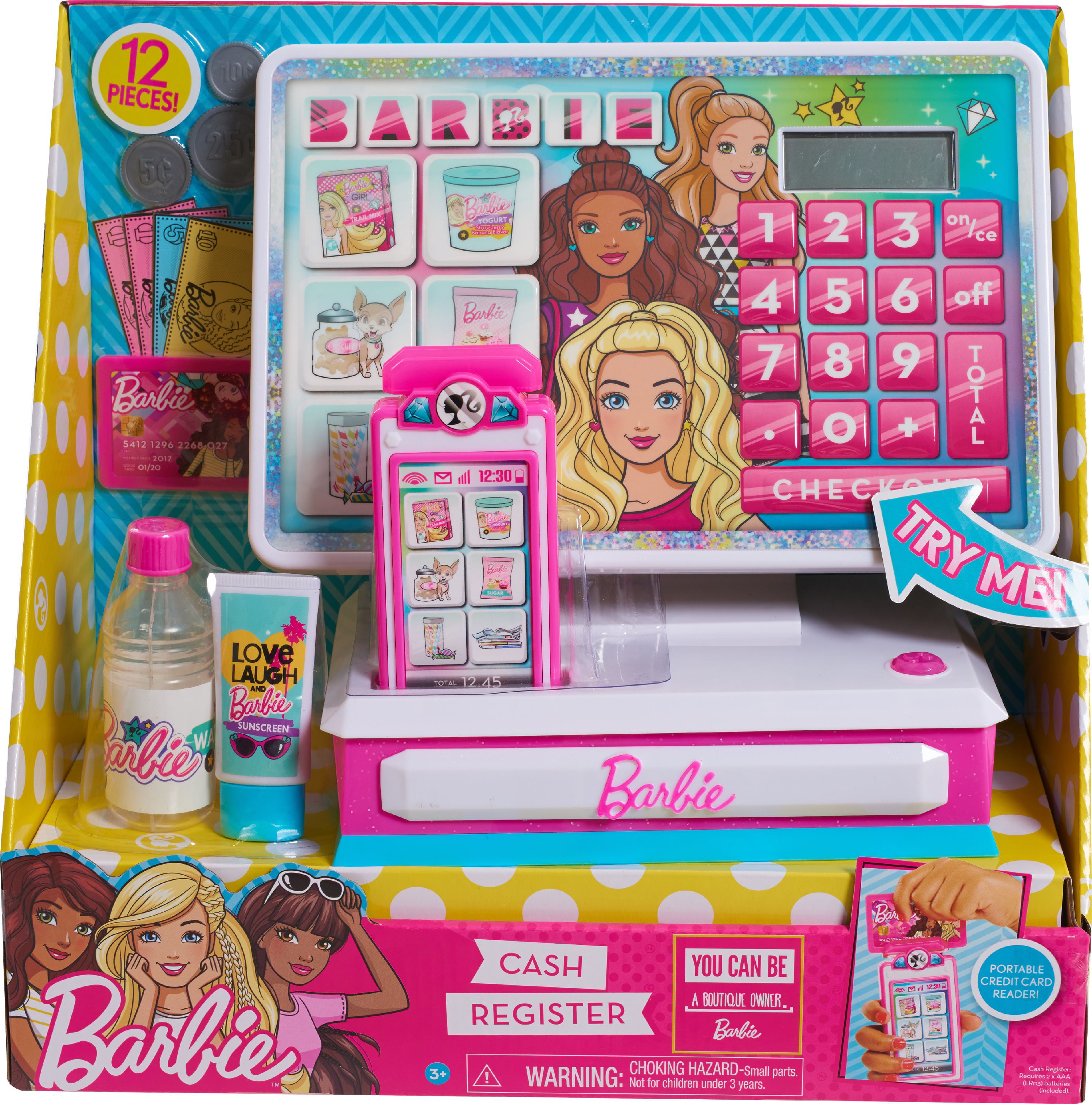 1999 shopping with barbie cash register