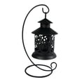 thumbnail image 4 of Linterna Candebro Candelero Linterna con soporte para decoración de bodas de nisterio del Interior Negro Sunnimix Candelabro de hierro hueco, 4 of 8