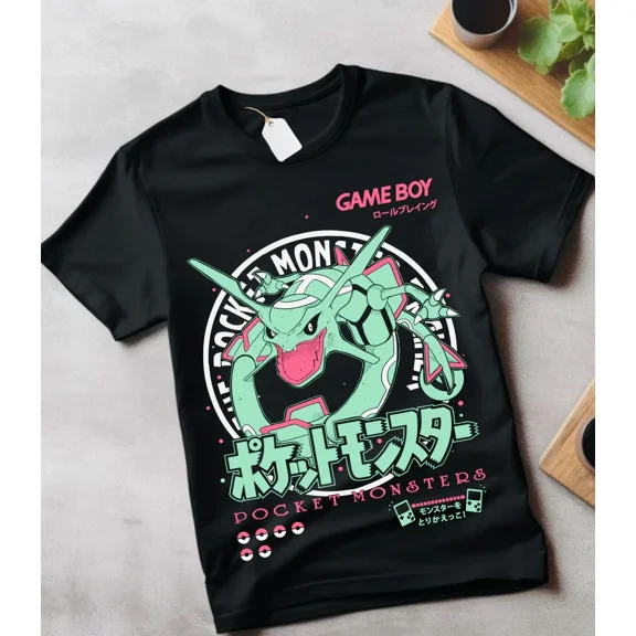 VINTAGE Unisex T-shirt Manga Oataku Kawai Funny Girl Anime Manga Black Shirt All Size