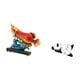 thumbnail image 5 of Reloj de pared con forma de panda y estatua de arowana, moderno, de resina, tablero de densidad, adorno animal, decoración única para estantería,, 5 of 8