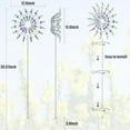 thumbnail image 3 of Unique and Magical Metal Windmill,3D Wind Powered Kinetic Sculpture, Lawn Solar Metal Wind Spinners Outdoor Clearance, Wind Catchers Metal Outdoor Patio Decoration Wind Sculpture, 3 of 6