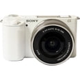 thumbnail image 1 of Sony ZV-E10 Mirrorless 24.2MP 4K Digital Camera con Lente 16-50mm Blanco, 1 of 9