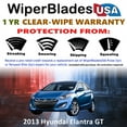 thumbnail image 2 of 2013 Hyundai Elantra GT Beam Wiper Blades Wipers w/1yr Warranty (Set of 2), 2 of 5