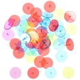 thumbnail image 1 of 50pcs Plastic Round Transparent Ball Marker Golf Marking Tool (Mixed Color), 1 of 8