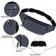 thumbnail image 4 of Riñonera deportiva, bolsa para teléfono móvil para correr, riñonera impermeable multifuncional para exteriores, gris, 4 of 6