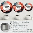 thumbnail image 4 of Designart "Rippling Reverie Flowers In Coral" Abstract Spirals Rund Mirror For Wall Decor - Large Coral Round Print Mirror - Round Modern Mirror - Wall Mounted Round Large Mirror - 29" x 29", 4 of 6