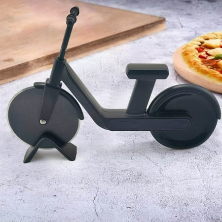 

Yedhsi Knives Bike Style Stainless Steel Pizza Cutter Bicycle Chopper Cutting Knife Roller Dual Slicer-Kitchen Bike Roller Pizza Cutter Tool