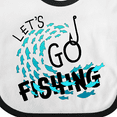 thumbnail image 4 of Inktastic Let's Go Fishing Boys or Girls Baby Bib, 4 of 4