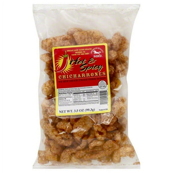 Roxy Hot & Spicy Fried Pork Rinds, 3.5 Oz.