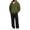 Army Green, variant on Delconic Mens Fleece Lined Hoodie and Straight Leg Pants Set Loose Fit Long Sleeve Half Zip Pullover Two Piece Tracksuit Army Green L