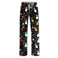 thumbnail image 7 of Women's Fashion Christmas Print Casual Pants with Drawstring Elastic Waist, Comfortable Long Trousers for Home Lounging and Sleepwear, Soft Material,Green,S, 7 of 7
