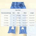 thumbnail image 3 of WRKEKC Jeans for Girls Pearl Flare Slim Denim Pants Girls Spring Casual Elastic Waist Long Pants for Girls 4-12 Years, 3 of 9