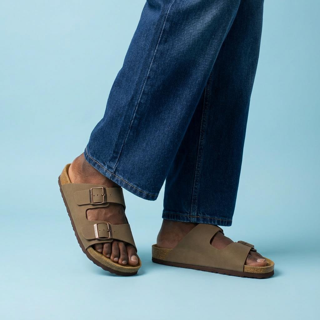 Cushionaire Lane Cork Footbed Men's Adjustable Slides photo 6