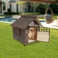 thumbnail image 6 of Dog House, Dog House with Window and Door, Pet House 77*88*81cm, 6 of 21