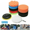 thumbnail image 2 of Nuboxa 12pcs 5" 125mm Car Polisher Pad Buffer Waxing Buffing Kit Pads Sponge Q9U Z9W9, 2 of 8
