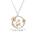 thumbnail image 3 of Collar lindo del conejo de la cereza Guirnalda Estética Moda Niñas Senior Sentido 100 Colocación Decoración, 3 of 4