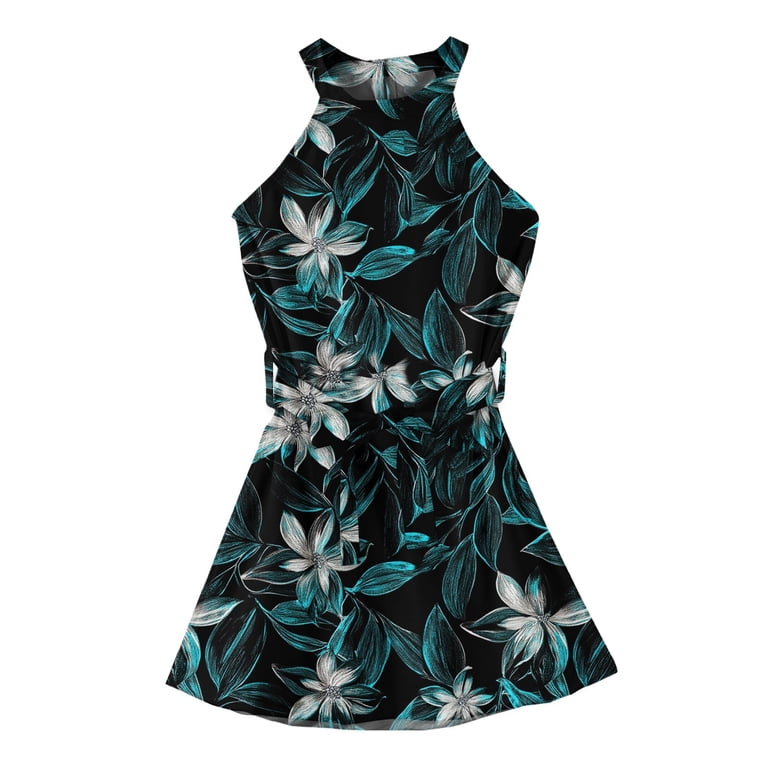 denim dress for petite women KUT from the Kloth Tatiana With Pockets Women's Dress Plan : MD Reiss Satin Floral Tuck INV-218008 Color:Wine Flower Faux Leather Tipping Sleeveless