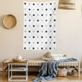 thumbnail image 2 of Abstract Tapestry, Traditional Symbolic Form Crown Power and Victory Sign in New Style Illustration, Wall Hanging for Bedroom Living Room Dorm Decor, 40W X 60L Inches, Black White, by Ambesonne, 2 of 5