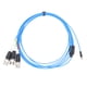 thumbnail image 1 of Cable De Puente BNC Macho A Macho, Cable De Prueba del Sensor De Aceleración Conector Hembra De 4 Pines A 3 BNC Cable del Sensor De Aceleración De Vibración Revestido De PTFE, 1 of 8