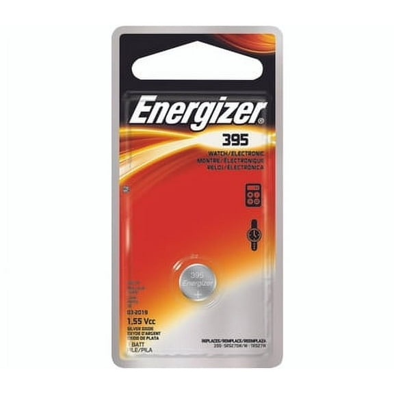 Energizer 395BPZ Coin Cell Battery, 1.5 V Battery, 51 Mah, 395 Battery, Silver Oxide (Case of 6)