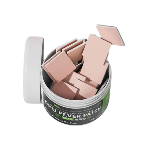 JZROCKER Set of 50 Thermals Pad with Superior Heat Conductivity for CPU and Electronics Maintenance