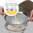 thumbnail image 6 of Stainless Steel Colander Mixing Bowl Strainer with Tiny Holes for Draining Rice Pasta Fruit Salad Set, 6 of 9