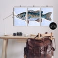 thumbnail image 3 of Stupell Marine Bass Fisherman Sea Life Animals & Insects Painting Wall Plaque Unframed Art Print Wall Art, Set of 3, 3 of 7