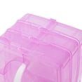 thumbnail image 2 of Honganda 3 Layers Plastic Storage Box Square Shape 18 Compartments Jewelry Container, 2 of 6