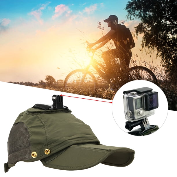 Sports Camera Hat Hat For Dji Sports Camera Baseball Hat Action Camera Hat Action Camera Baseball Hat Sports Camera Multifunction Waterproof Baseball Hat Peaked Cap For DJI Osmo ANGGREK verde