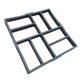 thumbnail image 1 of Adoquines de plástico para bricolaje, hormigón para pavimentación de bricolaje para el hogar y el jardín - Negro, 35x35x3,6 cm 40x40 x4cm B, 1 of 7