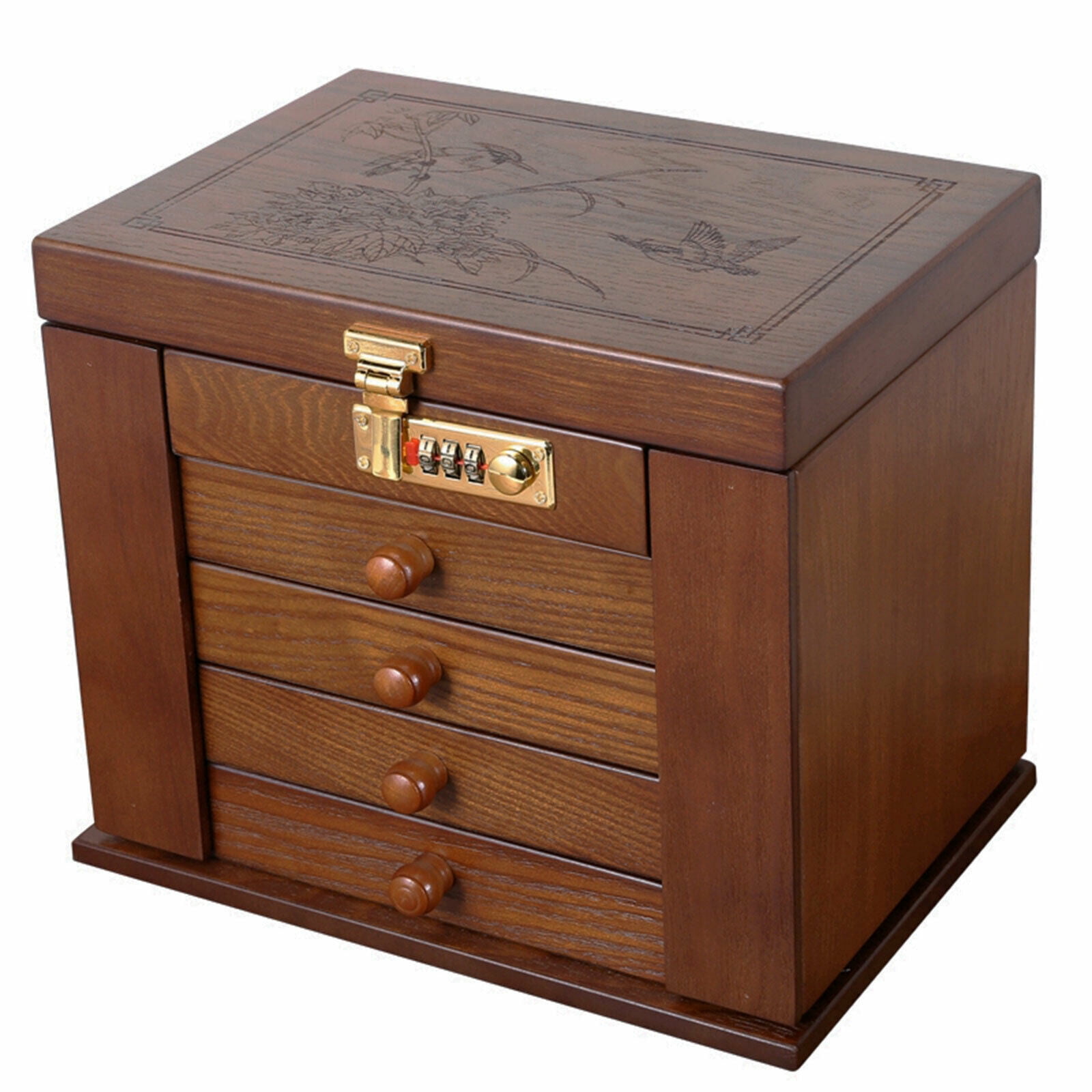 売り切れ必至! Meangood Jewelry Box Wood for Wowen, 5-Layer Large Organizer with Mirror Drawers Rings, Earrings, Necklaces, Vintage Style Torched プレミオ オールステンレス包丁2点セット 31811 198241-242