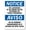 Warning Sign 1, variant on Bilingual OSHA Warning Universal Precautions Must Be Observed Metal Sign 12 x 8 Inches - Warning for Wall/Fence, Indoor Outdoor Lab, Medical, Safety Compliance