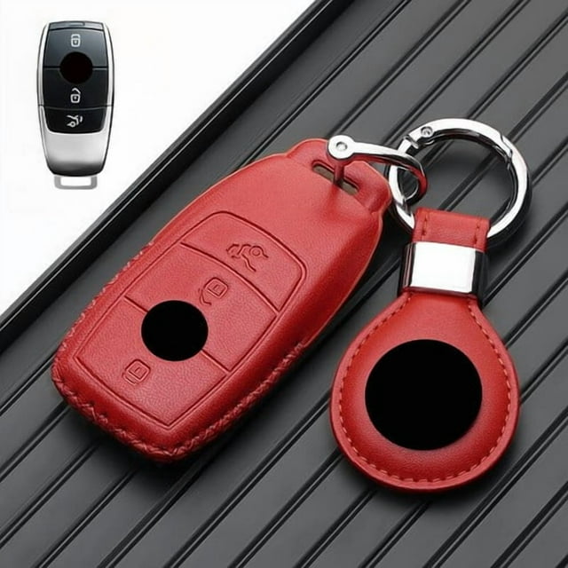 Car Key Fob Cover Case Protector Genuine Leather Car Key Case Cover For Mercedes Benz A B C E S G GLA GLE GLB GLC