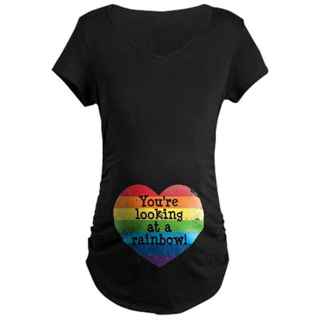 

CafePress - Rainbow Baby Maternity T Shirt - Maternity Dark T-Shirt