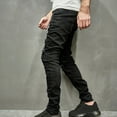 thumbnail image 6 of Brglopf Men's Slim Fit Jeans Stretch Destroyed Ripped Skinny Jeans Straight Leg Zip Up Denim Pants with Pockets, 6 of 6