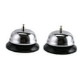 thumbnail image 4 of GOOHOCHY 2 Pcs Classic Stainless Steel Service Bell Restaurant Call Bell Reception Service Bell (Silver), 4 of 8