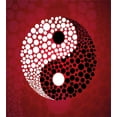 thumbnail image 3 of Ambesonne Ying Yang Duvet Cover Set, Abstract Cosmos Sign, Twin, Red, 3 of 3