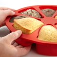 thumbnail image 6 of Wovilon Silicone Cake Molds For Baking Silicone Bakeware Baking Food 8 Points Scone Cake Home Used In Microwave, 6 of 6