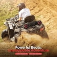 thumbnail image 5 of Pyle Marine ATV Powered Speakers - 4.0 Wireless Bluetooth, 800 Watt, Color Changing LED Lights, IP44 Waterproof, 6.5“ Dual Audio Sound System for UTV, Golf Carts, Jetski and Snowmobile - PLATV65BT, 5 of 5