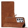 thumbnail image 2 of Allytechgroup Wallet Phone Case for Samsung Galaxy S21 Ultra with Credit Card Slot, PU Leather Slim Lightweight Flip Case with Lanyard Shockproof Protective Bumper for Women Girls, Brown, 2 of 10