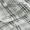 thumbnail image 3 of BNM Plaid Flannel Cotton Duvet Set, Twin, Charcoal, 3 of 7