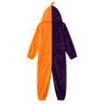 thumbnail image 5 of Xijirk Unisex Onesie with Hood Zipper Closure Side Pockets Fuzzy Graphic Jumpsuit for Halloween Cosplay Sleepwear Party Event,Orange,L, 5 of 5