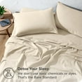 thumbnail image 4 of Bare Home Ensemble de Draps en Flanelle - 100 % Coton - Poche Profonde - Grand/double, Sable, 4 Pcs, 4 of 7