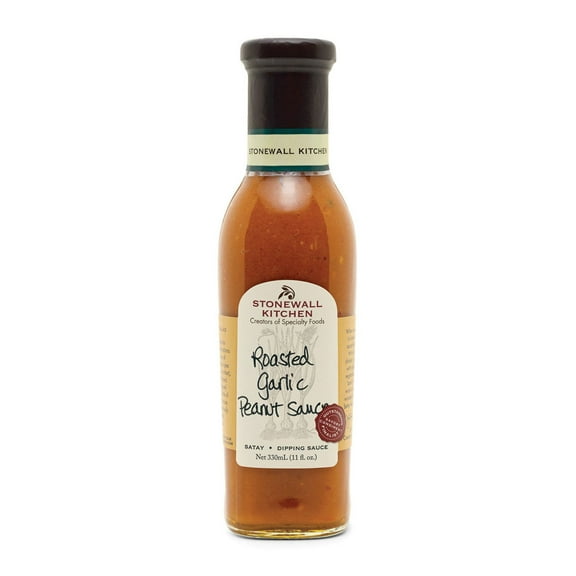 Stonewall Kitchen Roasted Garlic Peanut Sauce, 11 Ounce