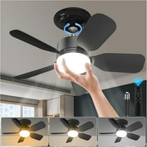 RVPOZWER Remote-Socket Fan light with Dimmable Led and Socket Ceiling Fans with Lights