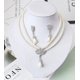 thumbnail image 5 of Accesorios de boda, collar de diamantes de cristal y perlas nupciales Earri, 5 of 5