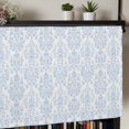 thumbnail image 5 of Blue Boho Floral Kitchen Valances for Windows, Farmhouse Middle Century Flowers Bathroom Window Valances 42x12 Inch Rod Pocket Window Treatments Valance Curtains for Living Room Bedroom Decor, 5 of 9