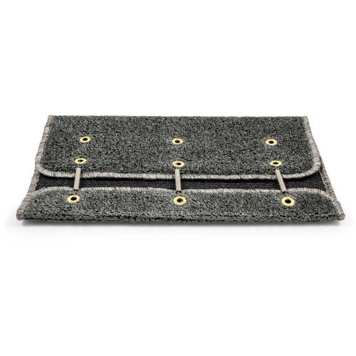 Camco 42939 Premium Wrap Around RV Step Rug 22" x 20", Gray