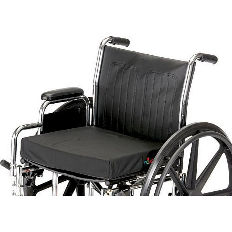 Wheelchair cushion with removable cover, gel/foam, 16 x 18 x 3 Wheelchair cushion with removable cover, gel/foam, 16 x 18 x 3