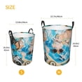 thumbnail image 3 of Fuzoiu Vintage Map Travel Essentials Print Circular Hamper,Laundry Basket with Handle,Collapsible Laundry,Dirty Clothes Storage Basket,for Bedroom Bathroom Dorm Living Room-Medium, 3 of 6